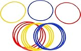 Trademark Innovations Speed and Agility Training Rings with Carrycase (Set of 12), 16
