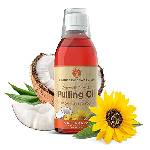 قیمت و خرید GuruNanda Oil Pulling Oil, Natural Mouthwash, Ayurvedic Blend of Coconut, Sesame