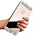 Creazy Bling Diamond Mirror Back TPU Soft Case Cover For iPhone 6/6S Plus 5.5inch (Gold)