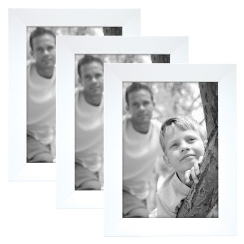 MCS 5x7 3-Pack Flat Top Frame in White