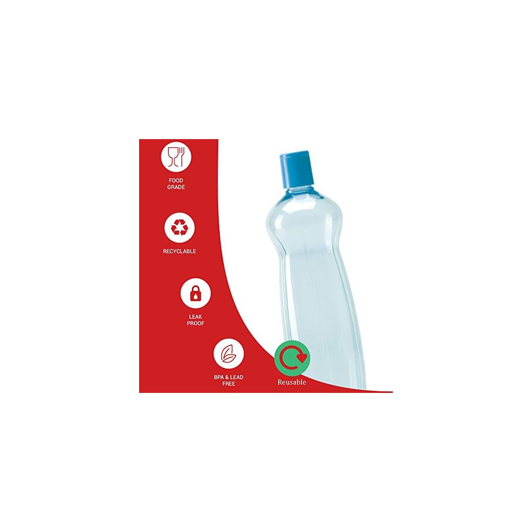 Milton Pacific 1000 Pet Bottles 6 Pcs Set Blue Indrico