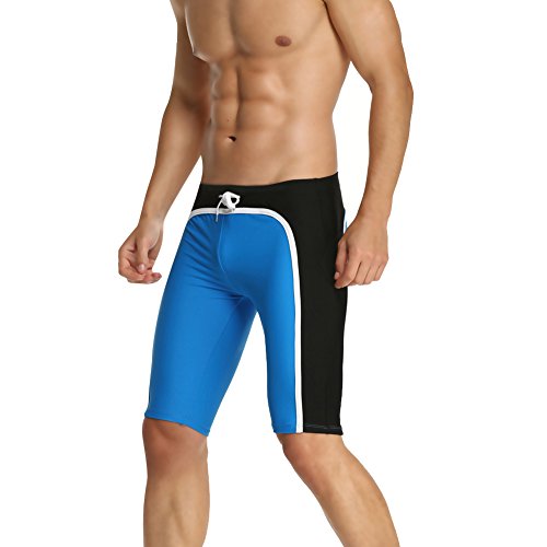 Baleaf men s splice jammer fashion swimsuit color blue …