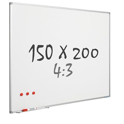 Whiteboard Pro de mate - Esmalte - magnético - 4: 3 - 150 x 200 cm ...