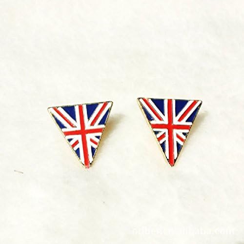 Fancy ?British Style British Flag Earrings Drip Earrings Female Triangle