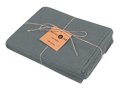 Native-Fab-Non-Slip-Yoga-Rug-Mat-Cotton-Large-60x182-Centimeter-Gym-Fitness-Workout-Mat-for-Hot-Yoga-Pilates-Power-Yoga