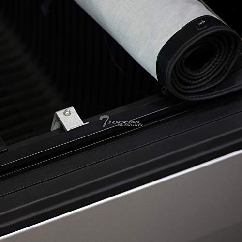 Topline Autopart Hidden Snap On Vinyl Truck Bed Tonneau Cover For 04-14 Ford F150 / 06-08 Lincoln Mark LT 6.5 Feet (78") Bed - Thumbnail 4