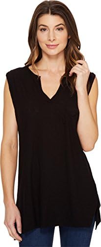Culture Phit Women's Nima Sleeveless Top with Pocket Black Tank Top