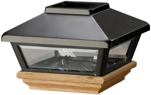 Deckorators 94967 Solar Post Cap, Pewter plastic top with Treated Base