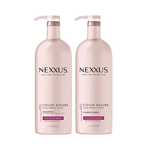 Nexxus Shampoo and Conditioner for Color Treated Hair, Color Assure, 33