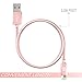 iPhone Lightning to USB Cable Charge & Sync [Apple MFi Certified] AMOLE iPhone 7 7 Plus 6 6s Plus SE 5 5S 5C, iPad Pro Air 2 mini 4 3 2, iPod touch 5th 6th gen iPod nano 7th gen (Rose Gold)