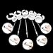 Quewel Glue Rings Large 200 PCS Lash Extension Tattoo Glue Pigment Ink Rings Holder Nail Glue Rings Makeup Disposable Plastic White 5 Styles 200 Pcs,350Pcs,650Pcs (Large, 200 PCS)