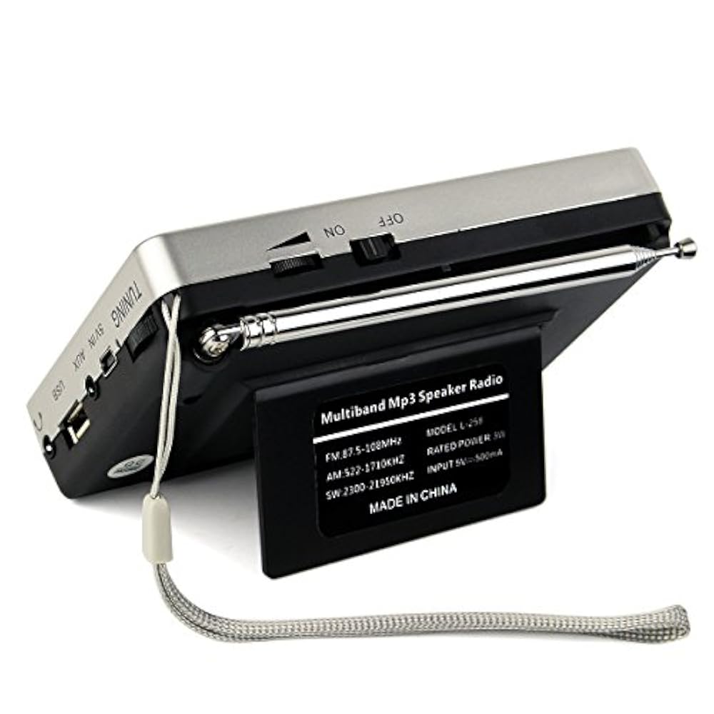 Radio Digital L-258 Onda Corta AM FM lee Micro-SD - Imagen 7