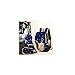 MIUCOO Canvas Laptop Backpack Casual Shoulder Bag Cute Purse (Navy Blue)