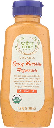 Whole Foods Market Organic Spicy Harissa Mayonnaise, 11.2 Ounce