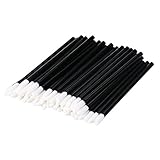 UNKE 50PCS Disposable Lip Brushes Lipstick Gloss Wands Applicator Perfect Makeup Tool