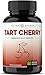 Organic Tart Cherry Concentrate - 1000mg Supplement - Natural Uric Acid Cleanse Cherry Juice Extract Powder Pills for Inflammation, Pain Relief, Muscle Recovery & Sleep - 60 Vegan Capsules