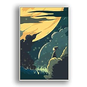 Framed Canvas Wall Art for Living Room, Bedroom Flow in The Dream Canvas Prints for Modern Home Decoration Ready to Hang - 16"x24" inches
