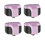 Inkjetcorner 4 Pack Light Magenta Remanufactured Ink Cartridge for HP No. 02PM C8775WN HP Photosmart 3110 3210 3210v 3210xi 3310 3310xi C5180 C6180 C6280 C7180 C7280 C8180 D7260 D7160 D7360 D7460 8250