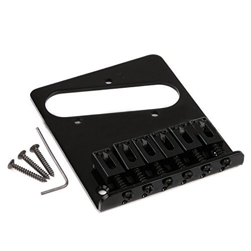 UPC 635599976254, Black Tele Bridge Guitar Bridge 6 Saddle Bridge for Fender Tele Replacement