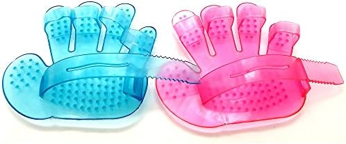 Sport Art 2pcsPet fingers brush pet shower brush palm brush dog brush five fingers brush pet bath gloves pet supplies
