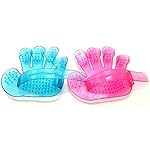 Sport Art 2pcsPet fingers brush pet shower brush palm brush dog brush five fingers brush pet bath gloves pet supplies