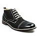 Ferro Aldo Black Cap Toe Men's Dress Ankle Boots Italian Design Leather Lining New 506013
