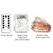 YIHONG 2 Pack Christmas Fairy Lights Battery Operated with Remote Control, 16ft 8 Modes String Lights 50Leds Twinkle Firefly Lights for Patio Garden Party Decoration- Warm White