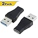 Warmstor 2 Pack USB-C USB 3.1 Type C Female to USB 3.0 A Male Adapter Converter Support Data Sync & Charging primary