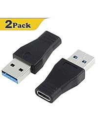 warmstor 2 Pack USB-C USB 3.1 Type C hembra a USB 3.0 a male Adapter Converter Apoyo carga y sincronización de datos