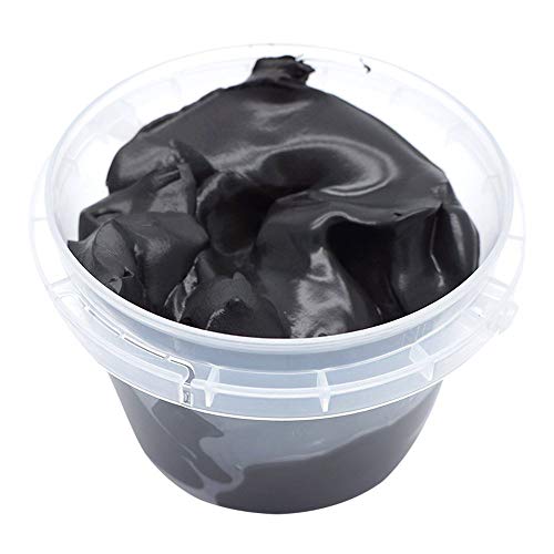 FENFEN Air Dry Clay Dough Ultra Light Molding Magic Clay with Bucket Toy for Kids (Black)