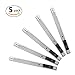 Bonsaii M8701 Retractable Utility Stainless Steel Knife, Set of 5,Portable Small Snap off Cutter, Safety for Office/Home/Arts Crafts/Hobby to Cut Paper/Cardboard/Box/Tape/Wallpaper
