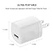 USB Wall Charger for iPhone, Vogek 5V/1A Universal Portable Travel Adapter Wall Charger Rapid 1.0A Output for iPhone iPad iPod Samsung Galaxy Google Pixel Nexus HTC LG Nokia-3 Pack
