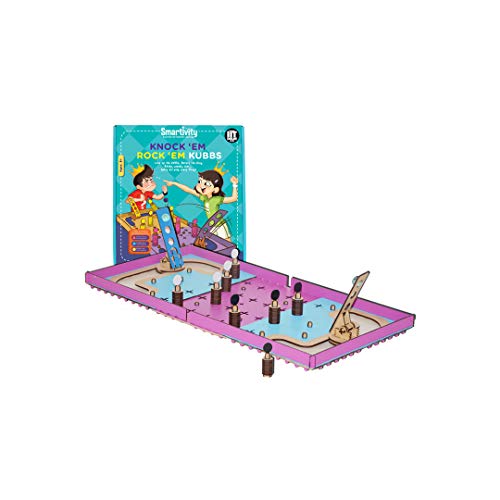 image for Smartivity Knock 'Em Rock 'Em Kubbs , STEM Learning Toys, Creative Con