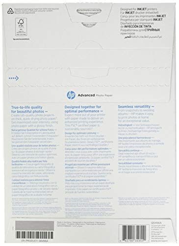 HP Advanced Fotopapier hochglänzend, 250 g/m2, DIN A4, 25 Blatt, weiß – Bild 3