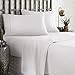 Danjor Linens 1800 Series Microfiber Sheet & Pillow Case Set(Queen, White)
