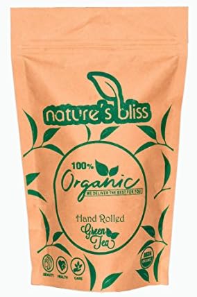 Green Roots Nature's Bliss Hand Rolled Organic Green Tea 100g