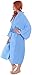 Simplicity Men's Cotton Lightweight Waffle Weave Spa Robe with Pockets