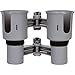 ROBOCUP, (Gray), Best Cup Holder for Drinks, Fishing Rod/Pole, Boat, Beach Chair, Golf Cart, Wheelchair, Walker, Drum Sticks, Microphone Stand