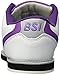 BSI Women's 460 Classic Bowling Shoe - Lightweight Shoes with Cushioned Support for Women, Purple & White, Size 7.5