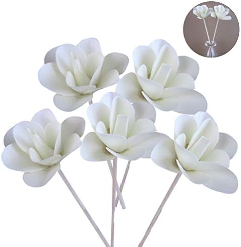 ライチ Lychee 5本入り ラタンスティック 低廉 花 リードディフューザー用 クラフト ホワイト かわいい リフィル 高品質