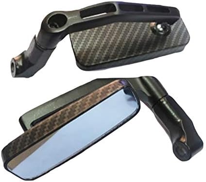 Duhongmei123 Universal Motorcycle Rear View Side Mirror M8 M10, Anti-stun Blue Glass Side Mirror 1Pair Motorcycle Accessories
