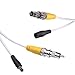 Masione 4 Pack 100ft Security Camera Video Power Cable White Replacement Extension Wire Cord for CCTV DVR CCD Surveillance System with BNC to RCA Adaptor