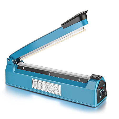 Impulse Manual Hand Sealer Heat Sealing Machine Poly Tubing Plastic Bag (12inch)
