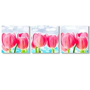Canvas Wall Art Beautiful Flowers Collections...