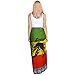 Women's Rasta Reggae Lion Beach Summer Sarong Wraps Cover up-One Size