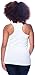 2 Pack Zenana Women's Ribbed Racerback Tank Tops Large White, White