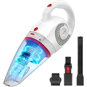 GeeMo Handheld Vacuum Cleaner 8500PA Wet Dry Powerful Cyclonic Suction Lightweight Quick Charge Vacuum Cleaner Cordless for Home&Car X4