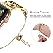 UooMoo Chain Compatible for Apple Watch Jewelry Band 38mm 40mm Women's Stainless Steel Gold Metal Strap Replacement for Apple iWatch Series SE/1/2/3/4/5/6/7