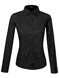 FPT Womens Long Sleeve Collar Button Down Shirt (S-3XL)