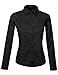 FPT Womens Long Sleeve Collar Button Down Shirt (S-3XL)